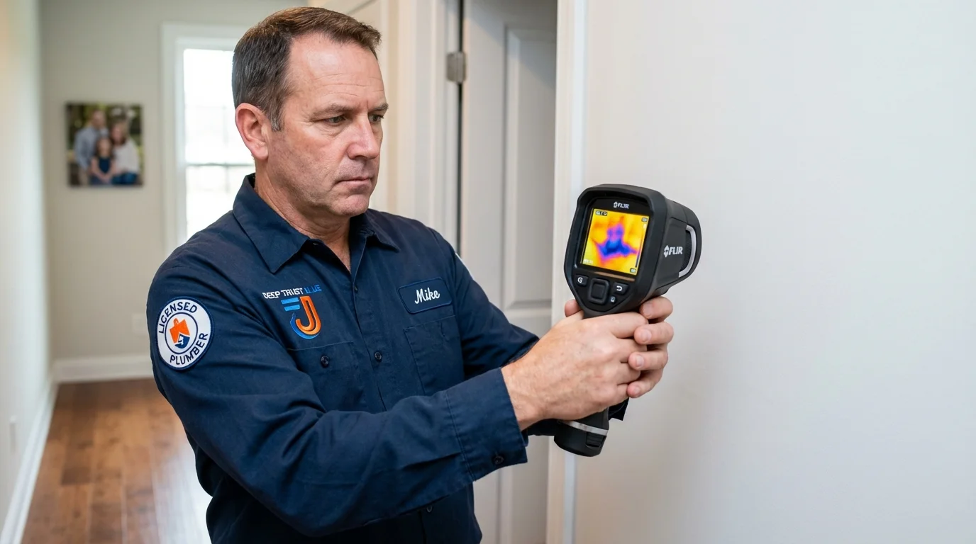 Thermal imaging leak detection by Johns Plumbing LLC in Festus